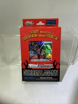 WeiB Schwarz Gurren Lagann Trial Deck English Edition Complete Open Box #ML - Image 1