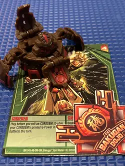 Bakugan Gundalian Invaders Subterra 🏔 Coredem 700G + Ability Card Match - Image 1