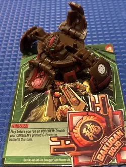 Bakugan Gundalian Invaders Subterra 🏔 Coredem 700G + Ability Card Match - Image 4