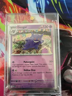 Gengar 094/165 Holo Rare – Mewtwo Strikes Back (MEW) Pokemon Card NM/M - Image 3