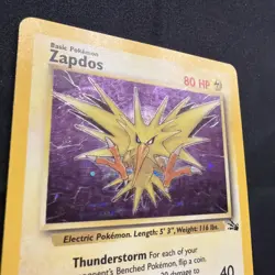 Pokemon TCG Zapdos Fossil 15/62 Holo Rare Unlimited English Card LP/MP - Image 2