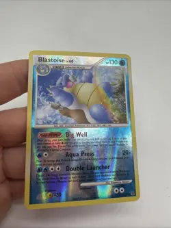 Pokemon Card Blastoise 2/127 Holo Rare Platinum Base Set 2009 MP - Image 4