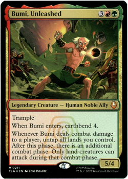 Bumi, Unleashed (Foil) - 0211 - Avatar: The Last Airbender TLA - MTG - NM/M - Image 1
