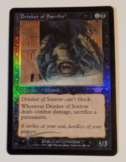 MTG Drinker of Sorrow Legions Foil 2003 NM - Image 1