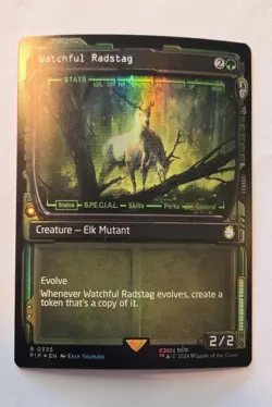 Watchful Radstag (Showcase) Universes Beyond: Fallout Foil - Image 1
