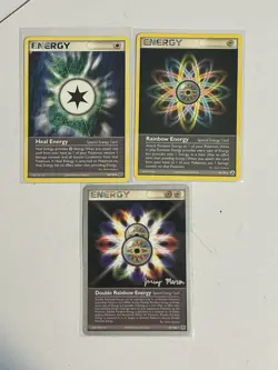 Pokemon Cards Lot of 3 Energy 1 Of Them Are World Championship LP Lot - C - Image 1