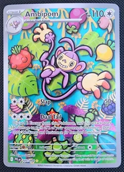 Ambipom 107/094 Illustration Rare Holo Pokemon Phantasmal Flames NM - Image 1