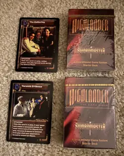 Highlander Swordmaster Card Game Lot Starter Decks WITH RARE Posters & Two Cards - Image 3