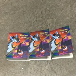 Pokemon Phantasmal Flames Mini Portfolio Binder No Booster Pack (lot Of Three) - Image 1