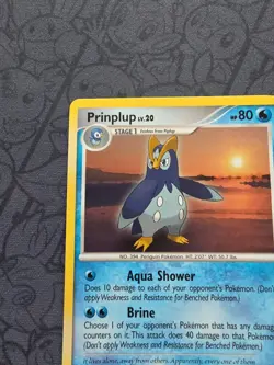 Pokemon: Prinplup #6/12 Diamond & Pearl 2007 Non-holo Vintage - LP - M55 - Image 4
