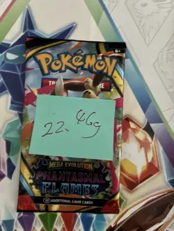 Very Heavy! 22.46g Pokemon TCG ME Phantasmal Flames Pack Sealed! - Image 2