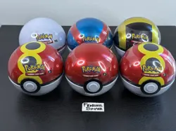 Pokemon TCG Pokeball Tins Costco 6-Pack 18 Booster Packs Sealed - Image 1