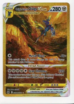 Pokemon TCG Crown Zenith Origin Forme Dialga VSTAR GG68/GG70 Secret Rare Card NM - Image 1
