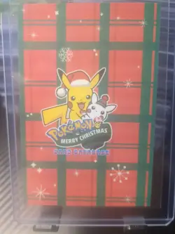 Pokemon 2024 Card Database Christmas Set Luigi Pikachu Green Cracked Ice - Image 2