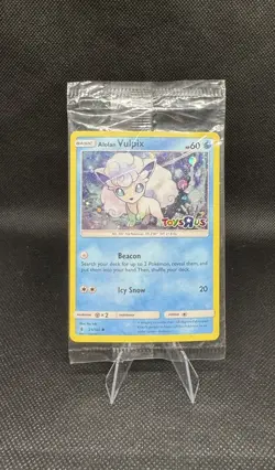 Pokemon ALOLAN VULPIX 2017 NEW -Sealed Toys R Us Promo Card 21/145 - Image 1