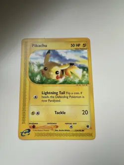 Pikachu 124/165 - Expedition Base Set (2002 e-Reader) - Vintage Pokemon Card- NM - Image 1