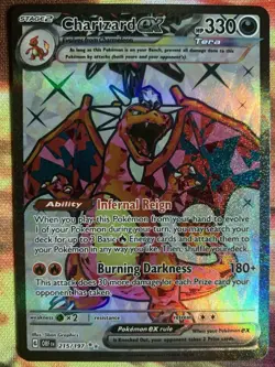 Charizard 5 Card Lot Vmax 20/189 SWSH 261 & 262 EX 215/197 & Black Star Promo 56 - Image 5