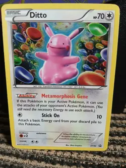 Pokemon TCG Ditto Black Star Promos Holo Card XY40 - Image 1