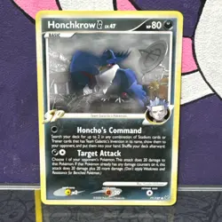Honchkrow G 77/127 Common Platinum Pokemon Card - Image 1