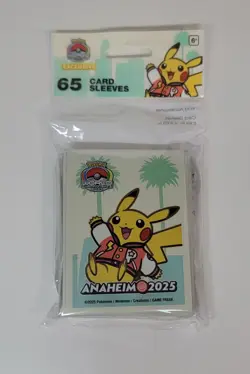 Pokemon World Championships 2025 Exclusive Card Sleeves- SoCal Pikachu - Image 1