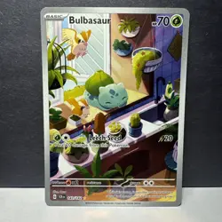 Pokemon TCG Stellar Crown Bulbasaur Card 143/142 Secret Illustration Rare - Image 1