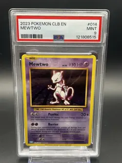PSA 9 Mewtwo 014/034 Pokemon Classic Collection CLB 2023 Mint English Card - Image 1