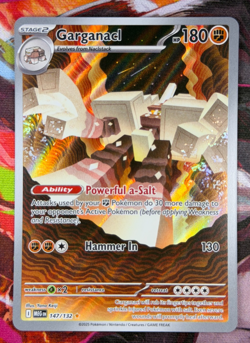 Garganacl 147/132 NM Pokemon TCG Illustration Rare Mega Evolution Holo - Image 1