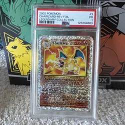 2002 POKEMON LEGENDARY COLLECTION #3 CHARIZARD-REVERSE FOIL PSA 1 VTG GRAIL - Image 3