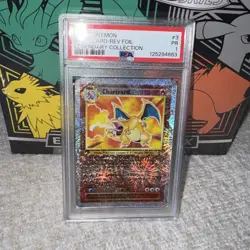 2002 POKEMON LEGENDARY COLLECTION #3 CHARIZARD-REVERSE FOIL PSA 1 VTG GRAIL - Image 5