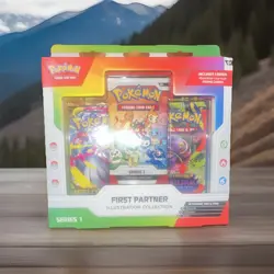 Pokemon TCG First Partner Illustration Collection Series 1 Box Promo Booster 20… - Image 1