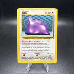 Pokemon TCG Ditto 18/62 Non-Holo Rare Fossil Vintage WOTC Card LP -j - Image 1