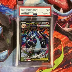 Pokemon TCG Mega Charizard X ex Me: Mega Evolution Promo #023 JP Holo PSA 9 - Image 1