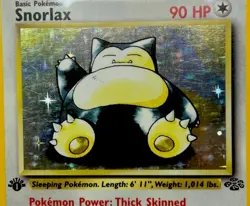Pokemon TCG 1999 Snorlax 11/64 Jungle Holo 1st Edition PSA 5 - Image 3