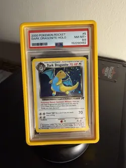 2000 Dark Dragonite Holo Rare Card PSA 8.5 (Guard) NM-NT Pokemon TCG - Image 1