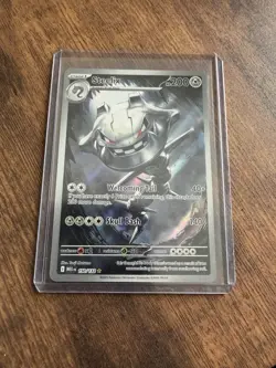 Pokemon Steelix 150/132 Me01 Mega Evolution Full Art Holo 200HP 140 Attack - Image 1