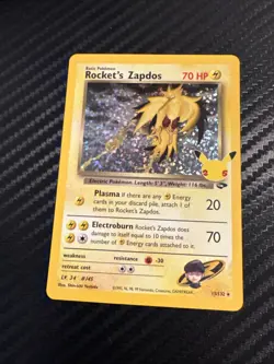 Pokemon TCG Celebrations 25th Anniversary Rocket's Zapdos 15/132 - NM - Image 1