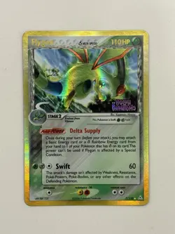 Pokemon TCG Flygon 7/110 Holon Phantoms Reverse Holo Stamp - Image 1