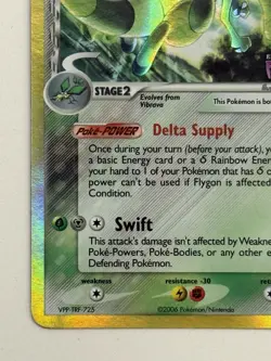Pokemon TCG Flygon 7/110 Holon Phantoms Reverse Holo Stamp - Image 5