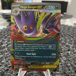 Pokemon TCG Mega Gengar ex 056/094 Me02: Phantasmal Flames NM PACK FRESH - Image 1