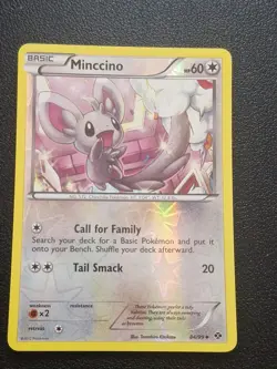Pokemon TCG Minccino 84/99 Reverse Holo Lightly Played - Image 1