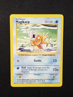 Magikarp 35/102 Shadowless Base Set Pokemon Wizards Of The Coast WOTC 1999 TCG - Image 1