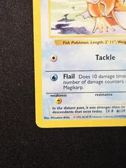 Magikarp 35/102 Shadowless Base Set Pokemon Wizards Of The Coast WOTC 1999 TCG - Image 5