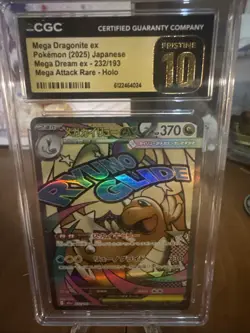 Pokemon TCG Mega Dragonite ex CGC Pristine 10 2025 Japanese Holo 232/193 - Image 1