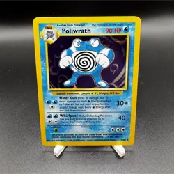 (NM)💙Poliwrath Base Set Holo Rare 13/102 90 HP English 1999 - Image 1