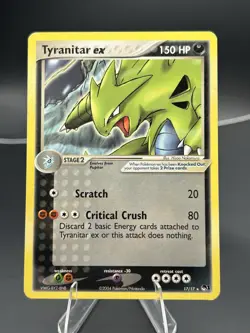 Pokemon TCG Tyranitar ex POP Series 1 017/017 150 HP Ultra Rare EN - Image 1