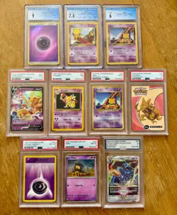 Pokemon Graded Lot - Abra, Kadabra, Alakazam, Psychic Energy, Dialga - PSA & CGC - Image 1