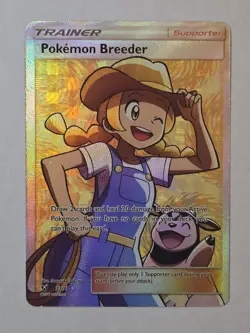 Pokemon Breeder (Full Art) 73/73 Shining Legends Holo - Image 1