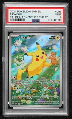 Pikachu (Paldea Adventure Chest) Holo Pokemon Scarlet & Violet Black Star Promo - Image 1