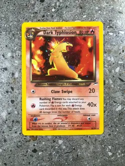 Pokemon TCG Cards Dark Typhlosion 10/105 Neo Destiny Holo Rare EXC - Image 1