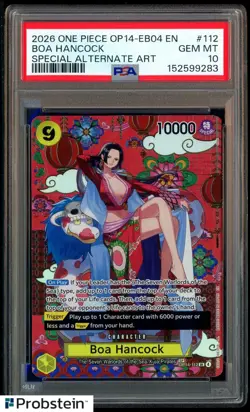 2026 One Piece OP14-EB04 EN Special Illustration Rare #112 Boa Hancock PSA 10 - Image 1